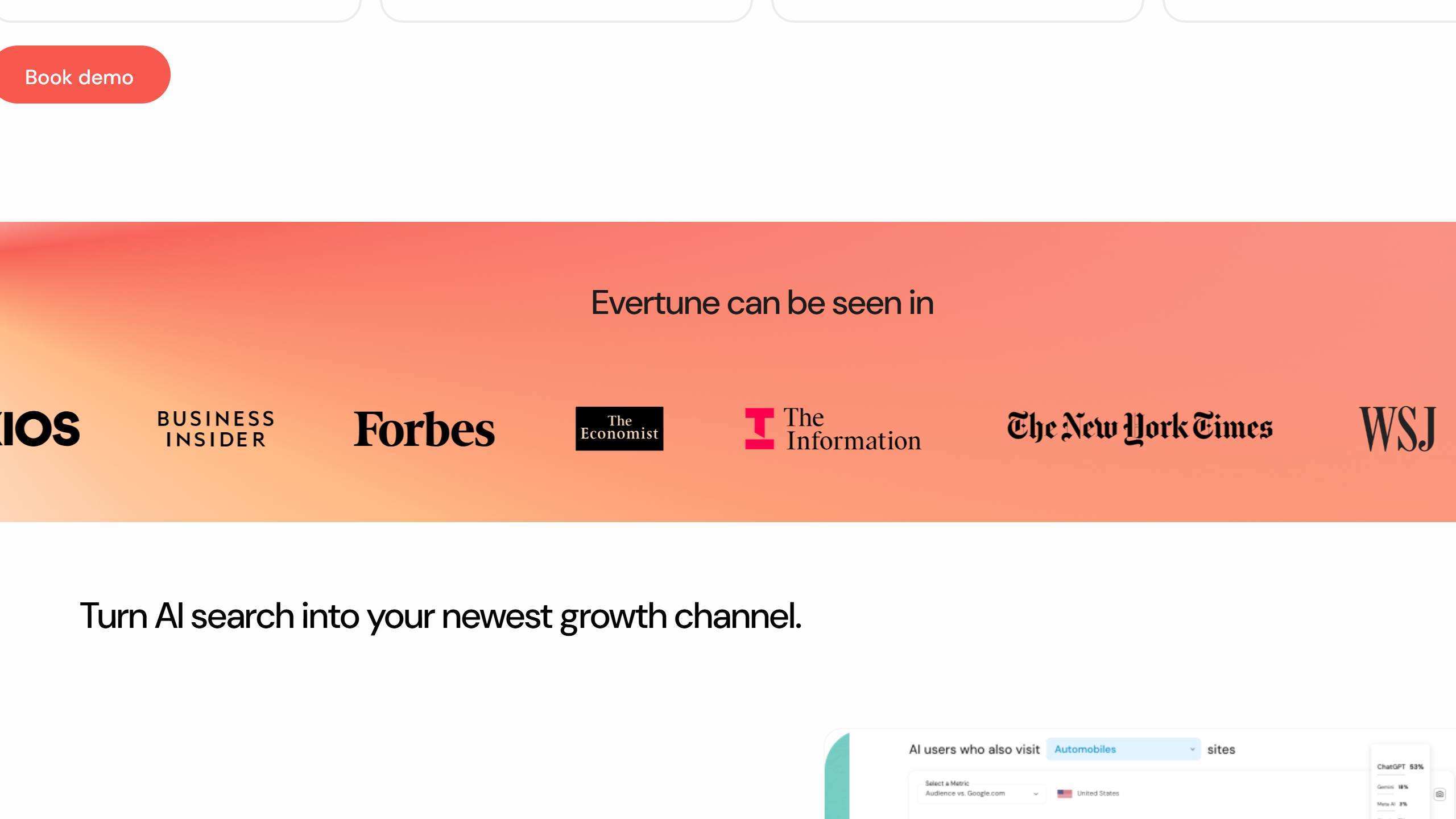 Evertune marketing platform for brand discovery in AI search